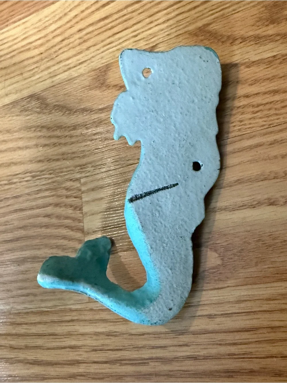 2 Cast Iron Antique Style Mermaid Figurine Hooks Nautical Rustic,Beach